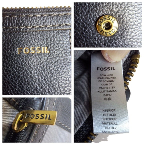 NWOT Fossil leather wallet black - Picture 7 of 8